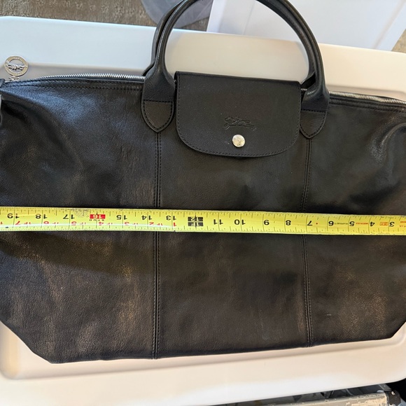 Longchamp Classic Black Leather Shoulder Bag - Picture 14 of 16